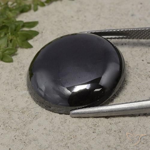 41.15 ct Gray Hematite Stone, Natural Hematite in Round Cabochon Shape for Sale