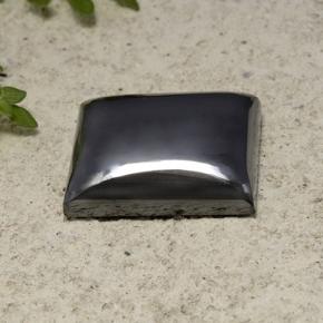 21.30 ct Gray Hematite Stone, Natural Hematite in Baguette Cabochon Shape for Sale
