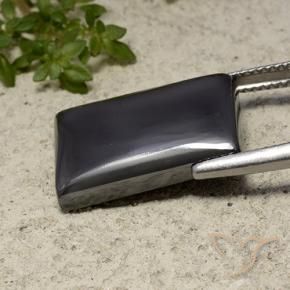 Hematite Gemstone in 18 x 13 mm (calibrated) Size for Sale, Hematite Stone in Black Gray Color
