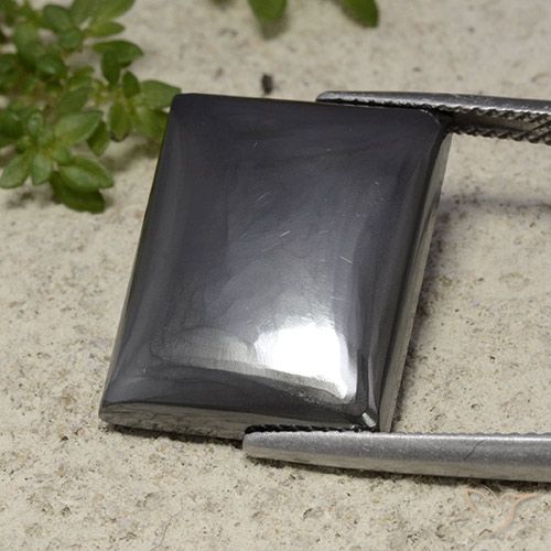 23.96 ct Baguette Hematite, 19 x 14.7 mm From Brazil, Photo A