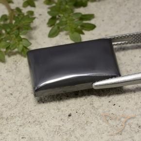 Hematite Gemstone in 20.2 x 14 mm Size for Sale, Hematite Stone in Dark Gray Color