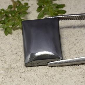 23.59 ct Gray Hematite Gemstone, Hematite Gem in Baguette Cabochon Shape for Sale.