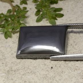 23.59 ct Gray Hematite Stone, Natural Hematite in Baguette Cabochon Shape for Sale