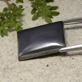 Hematite Gemstone in 11 x 14.3 mm Size for Sale, Hematite Stone in Black Gray Color