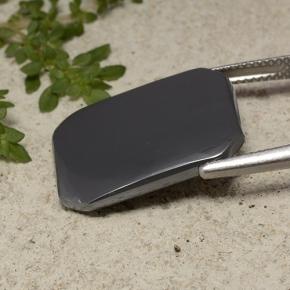 Hematite Gemstone in 21.1 x 16.3 mm Size for Sale, Hematite Stone in Black Gray Color