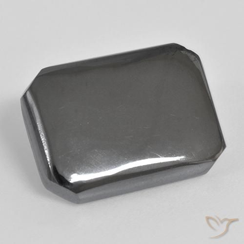 17.55 ct Gray Hematite Stone, Natural Hematite in Octagon Cabochon Shape for Sale