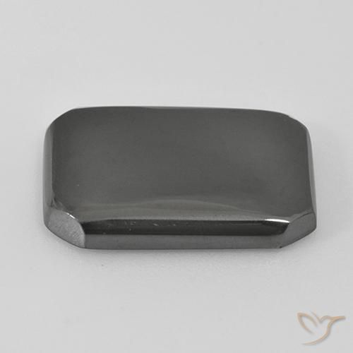 Hematite Gemstone in 20 x 15 mm (calibrated) Size for Sale, Hematite Stone in Medium Grey Color