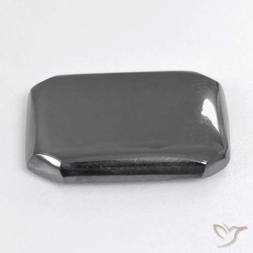 Hematite Gemstone in 20.3 x 15.8 mm Size for Sale, Hematite Stone in Medium Grey Color