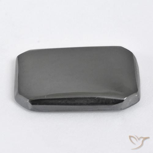 Hematite Gemstone in 20 x 15 mm (calibrated) Size for Sale, Hematite Stone in Silver Gray Color