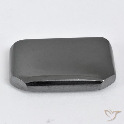 Hematite Gemstone in 20.4 x 14.1 mm Size for Sale, Hematite Stone in Medium Grey Color
