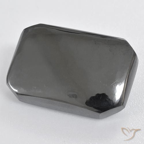 21.90 ct Gray Hematite Stone, Natural Hematite in Octagon Cabochon Shape for Sale