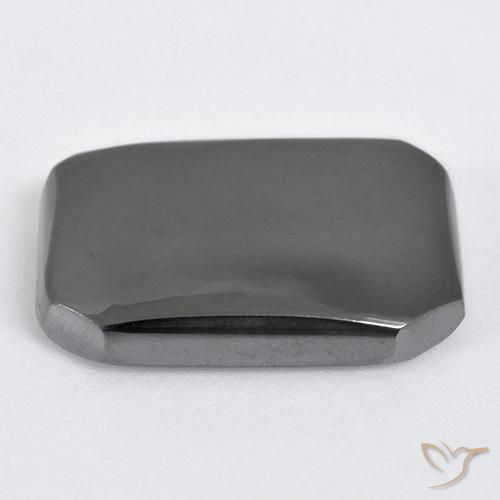 Hematite Gemstone in 19.9 x 13.9 mm Size for Sale, Hematite Stone in Medium Grey Color