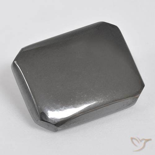19.67 ct Gray Hematite Stone, Natural Hematite in Octagon Cabochon Shape for Sale