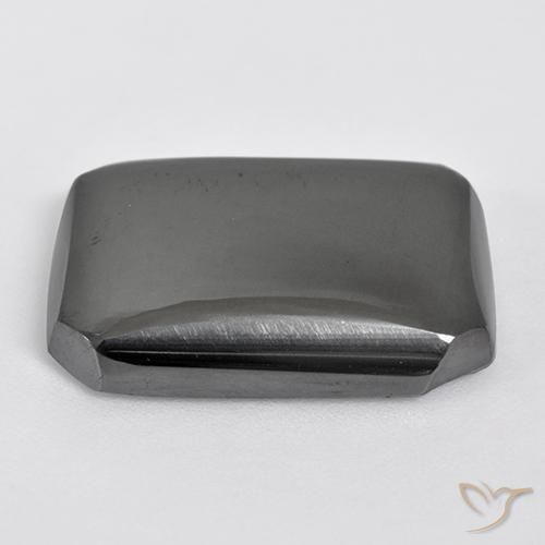 Hematite Gemstone in 20.9 x 15.1 mm Size for Sale, Hematite Stone in Medium Grey Color