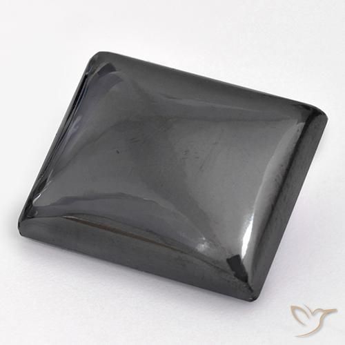 22.78 ct Gray Hematite Stone, Natural Hematite in Baguette Cabochon Shape for Sale