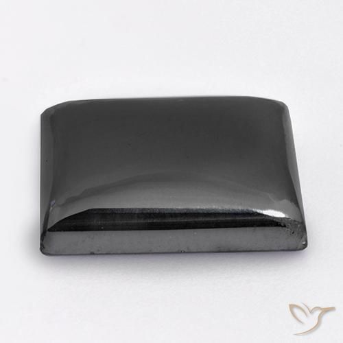 Hematite Gemstone in 17.3 x 14.5 mm Size for Sale, Hematite Stone in Silver Gray Color