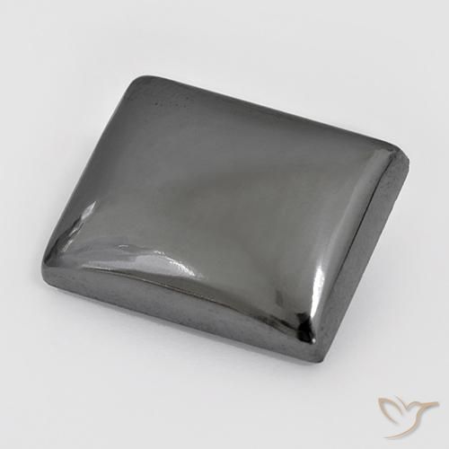 23.53ct Natural Silver Gray Hematite, Baguette, Opaque