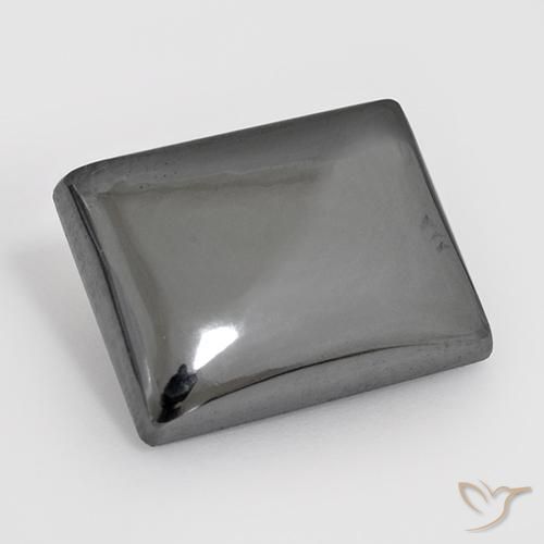 23.53 ct Gray Hematite Stone, Natural Hematite in Baguette Cabochon Shape for Sale