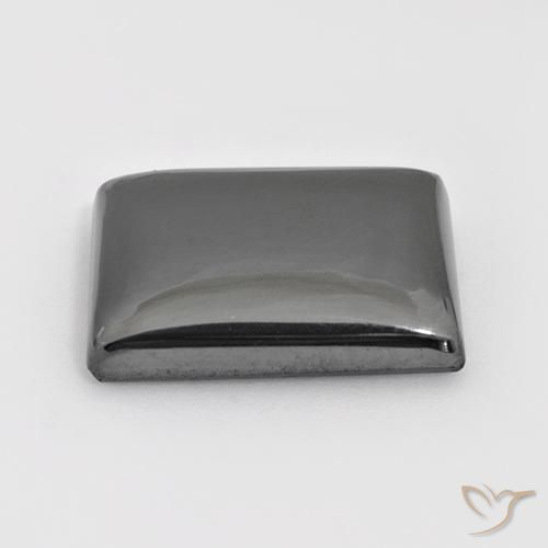 Hematite Gemstone in 18.1 x 14.2 mm Size for Sale, Hematite Stone in Silver Gray Color