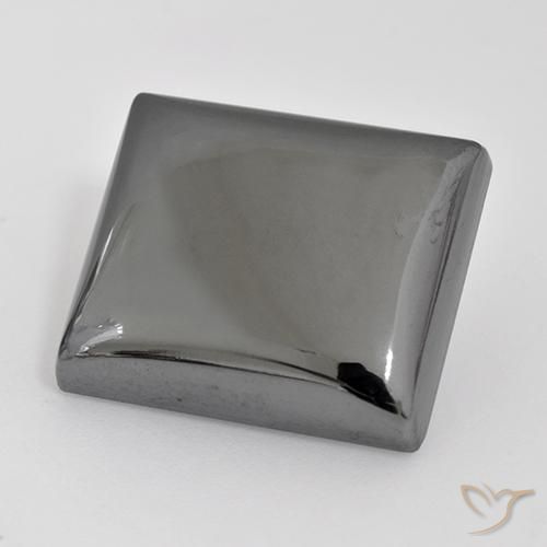 30.37 ct Gray Hematite Stone, Natural Hematite in Baguette Cabochon Shape for Sale