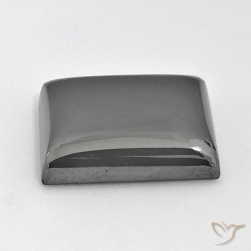 Hematite Gemstone in 18.8 x 16.5 mm Size for Sale, Hematite Stone in Silver Gray Color