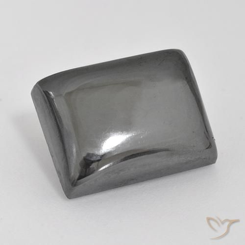 20.16 ct Gray Hematite Stone, Natural Hematite in Baguette Cabochon Shape for Sale