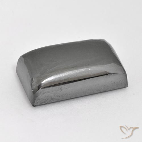 Hematite Gemstone in 16.7 x 10.6 mm Size for Sale, Hematite Stone in Silver Gray Color
