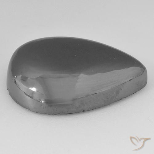 Hematite Gemstone in 23.6 x 17.7 mm Size for Sale, Hematite Stone in Silver Gray Color
