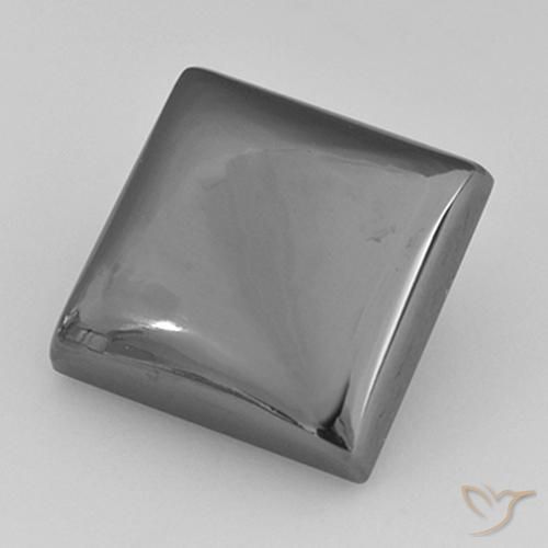 21.92ct Natural Medium Gray Hematite, Square, Opaque