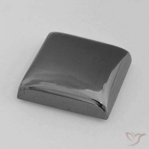Hematite Gemstone in 15 x 15 mm (calibrated) Size for Sale, Hematite Stone in Medium Gray Color