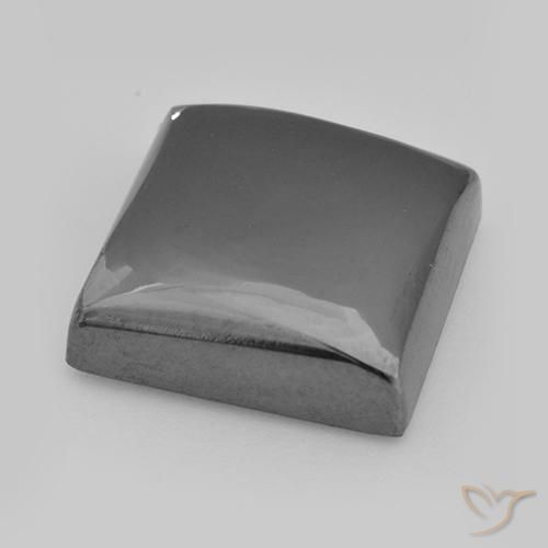 Hematite Gemstone in 15 x 15 mm (calibrated) Size for Sale, Hematite Stone in Medium Gray Color
