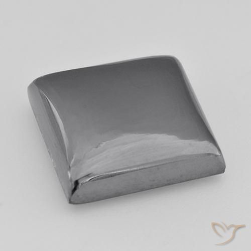Hematite Gemstone in 16 x 16 mm (calibrated) Size for Sale, Hematite Stone in Medium Gray Color