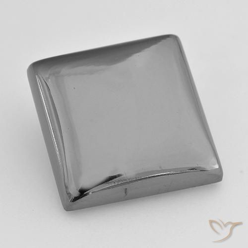 20.88ct Natural Silver Gray Hematite, Square, Opaque