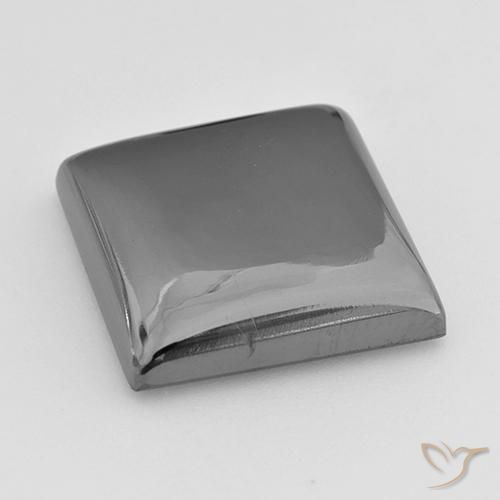 Hematite Gemstone in 16 x 16 mm (calibrated) Size for Sale, Hematite Stone in Silver Gray Color