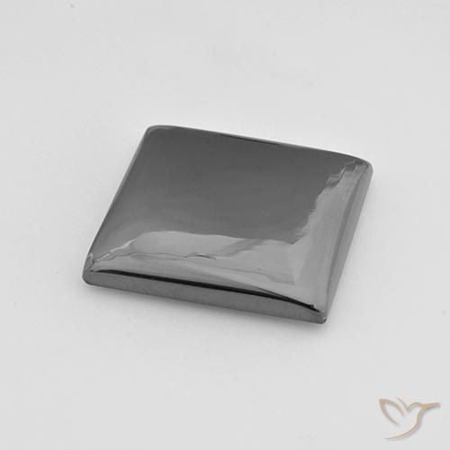 Hematite Gemstone in 18.1 x 17.2 mm Size for Sale, Hematite Stone in Medium Gray Color