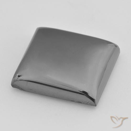 Hematite Gemstone in 17 x 15.9 mm Size for Sale, Hematite Stone in Silver Gray Color