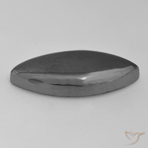 Hematite Gemstone in 26.5 x 12.1 mm Size for Sale, Hematite Stone in Medium Gray Color