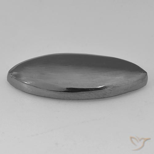 Hematite Gemstone in 23.8 x 10.9 mm Size for Sale, Hematite Stone in Medium Gray Color