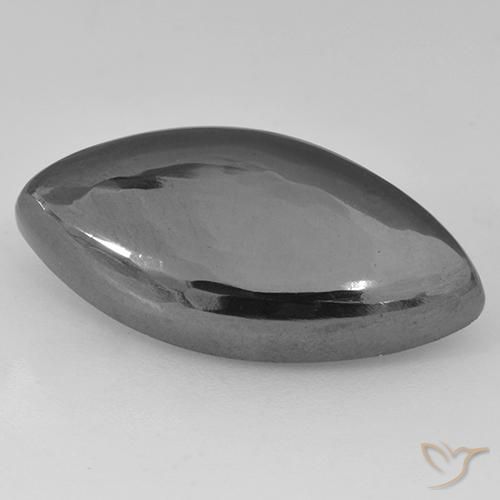 19.85ct Natural Medium Gray Hematite, Marquise, Opaque