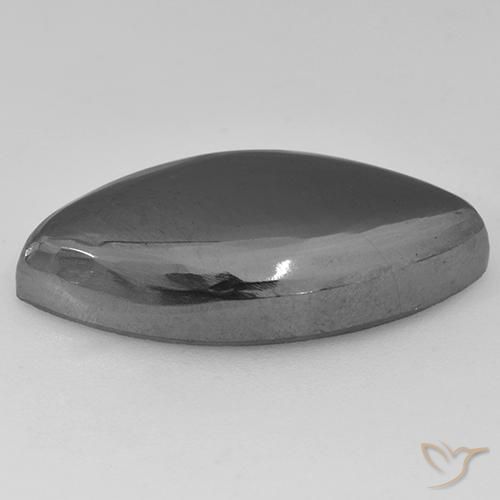 Hematite Gemstone in 22.9 x 11.4 mm Size for Sale, Hematite Stone in Medium Gray Color