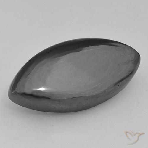 21,59 ct Marquise-Hämatit, 24,6 x 12,4 mm aus Brasilien, Photo A