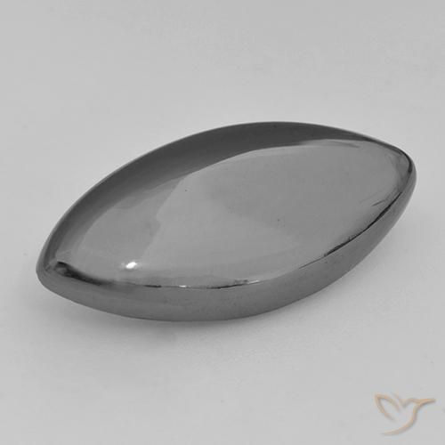 19.34 ct Marquise Hematite, 25.4 x 12.2 mm From Brazil, Photo A