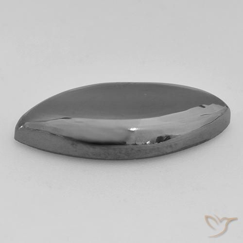 Hematite Gemstone in 21.9 x 10.3 mm Size for Sale, Hematite Stone in Medium Gray Color
