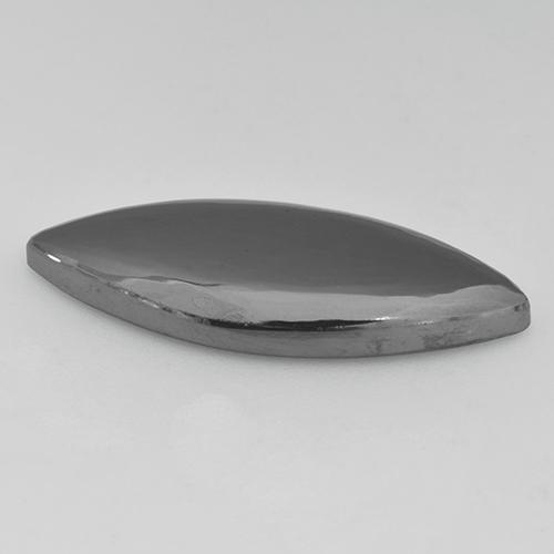 Hematite Gemstone in 28.3 x 11.9 mm Size for Sale, Hematite Stone in Medium Gray Color