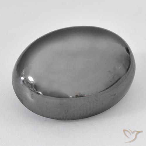 29.40ct Natural Medium Gray Hematite, Oval, Opaque