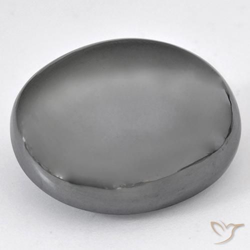 47.89ct Natural Medium Gray Hematite, Oval, Opaque