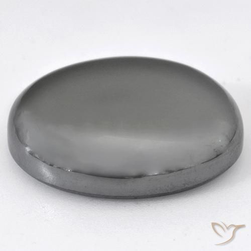 Hematite Gemstone in 23.6 x 18.7 mm Size for Sale, Hematite Stone in Medium Gray Color