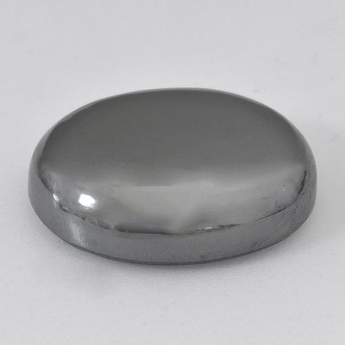 Hematite Gemstone in 19.7 x 16.1 mm Size for Sale, Hematite Stone in Silver Gray Color