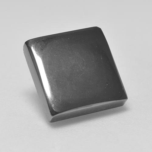 5.57 ct Gray Hematite Gemstone, Hematite Gem in Square Cabochon Shape for Sale.