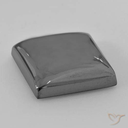 Hematite Gemstone in 17.2 x 16.3 mm Size for Sale, Hematite Stone in Medium Grey Color